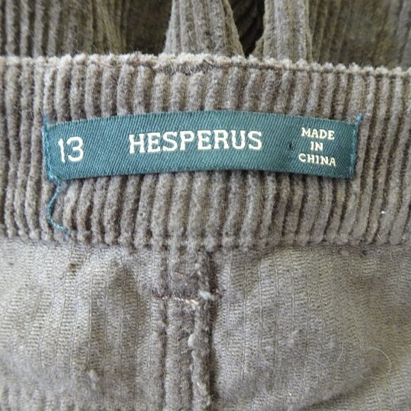 HESPERUS Corduroy Pants Junior's Size 13 Brown Cords Casual NEW - Picture 4 of 4